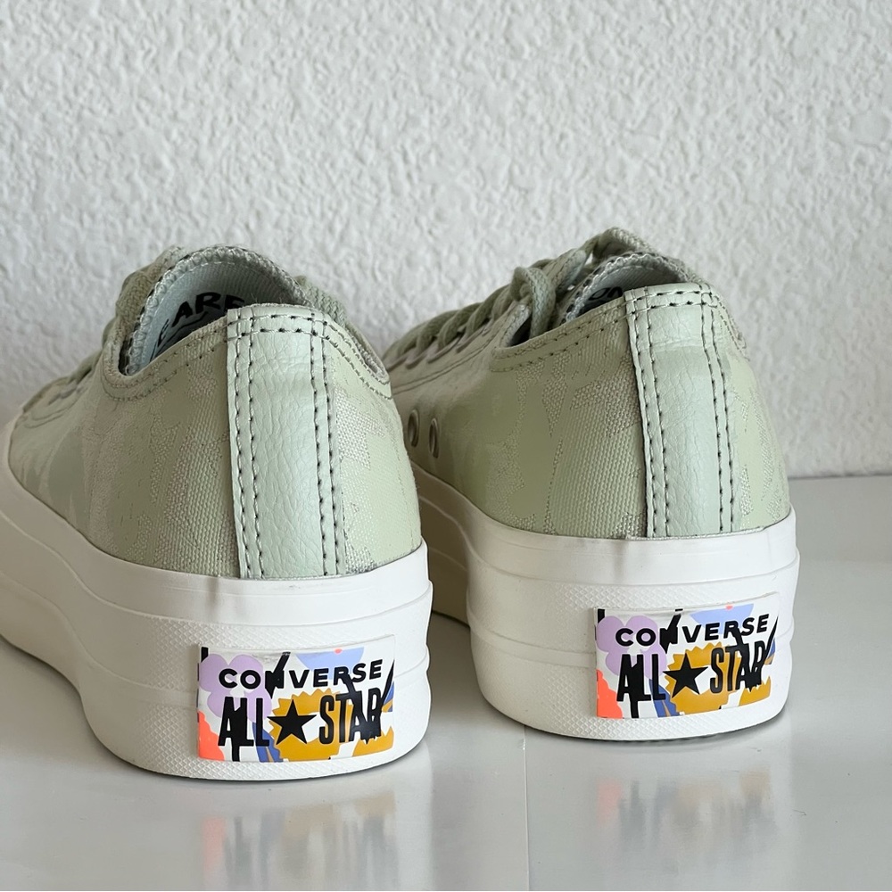 Converse Lift Platform Low Top 'We Are Stronger Together' Floral Green